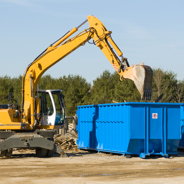 are there any restrictions on where a residential dumpster can be placed in Delmar Iowa